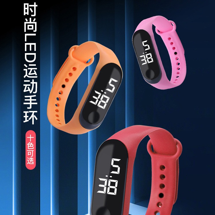 Picture of Manufacturer Simple Waterproof Led White Light Digital Watch Fashionable Student Couple Leisure Sports Touch Touch