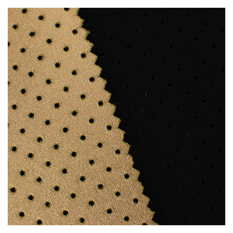 Picture of 3mmSBR punching diving materials bags shoes hat fabric environmental protection odorless composite yellow bronzing T cloth