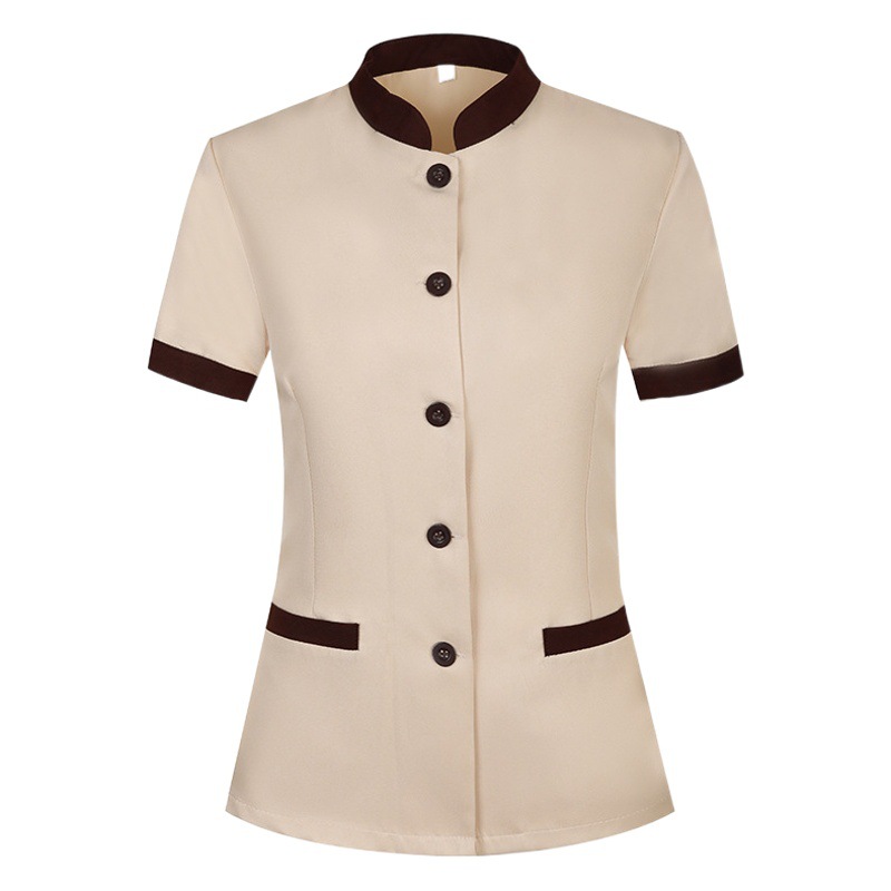 Cleaning work clothes short sleeve hotel guest room aunt PA uniform property housekeeping hospital cleaner suit summer