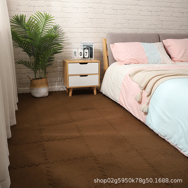 Picture of Amazon Cross-border Stitching Carpet Floor Mat Bedroom Bedside Mat Balcony Floor Mat Mosaic Carpet Removable Washable Suede