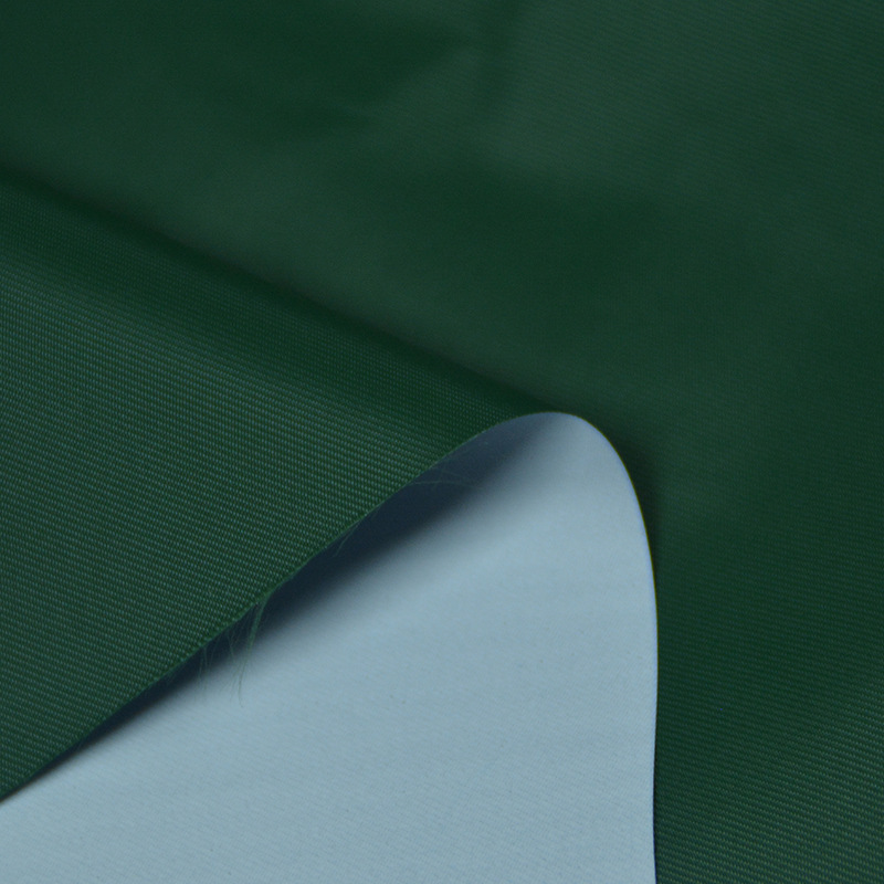 Wholesale twill thickened nylon silk coated PU white clothing fabric warm windproof down jacket fabric nylon Oxford