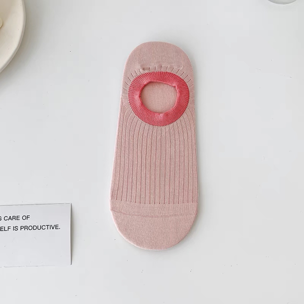 Picture of Socks women's cotton boat socks do not fall with dopamine invisible socks summer shallow mouth heel dispensing socks Zhuji socks