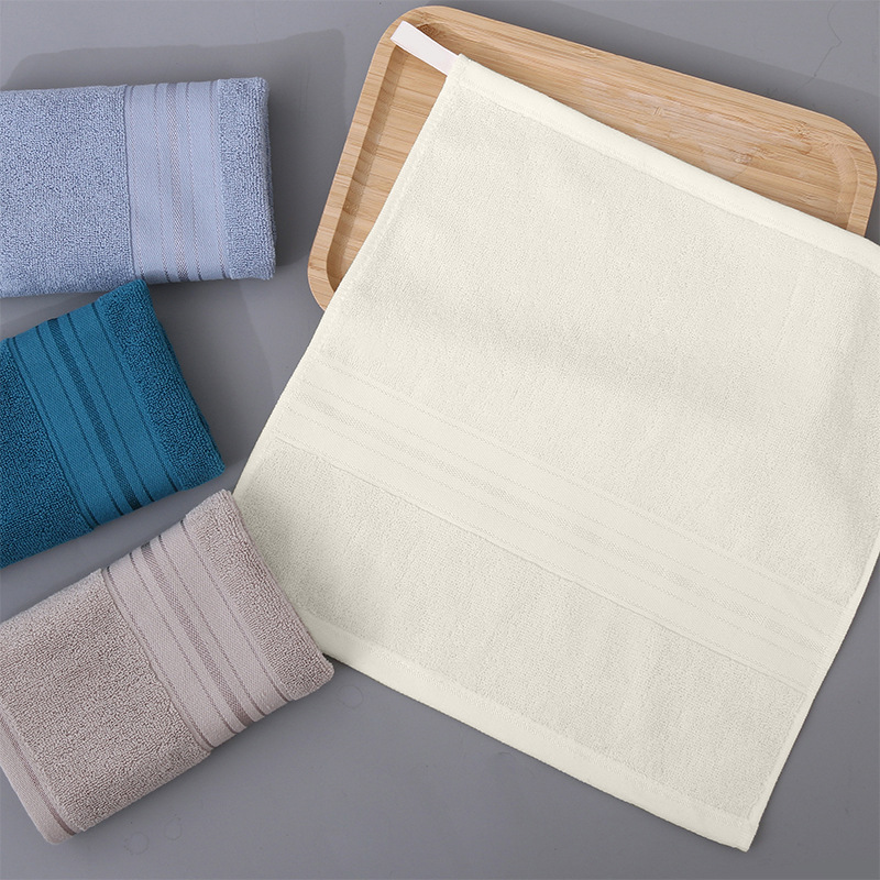 Picture of Pure Cotton Type a Cotton Square Towel, Thickened and Soft, Plain Cotton Towel for Home Use, Children's Face Towel for Kindergarten