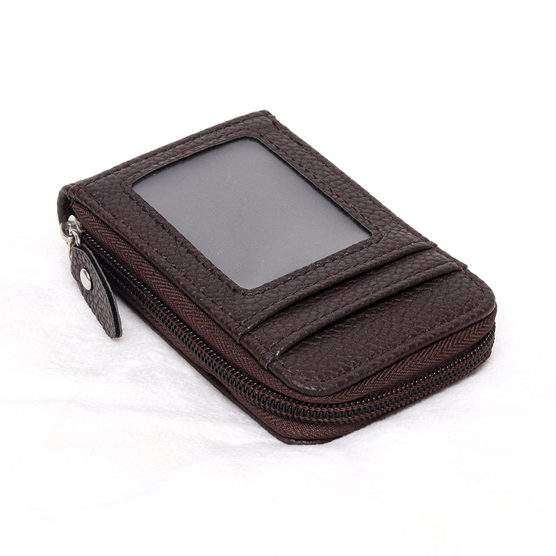 Picture of Cross-Border Organ Multifunctional Card Holder Foreign Trade New Hot Product Multi-Color Anti-Theft Zipper Vertical Short Wallet