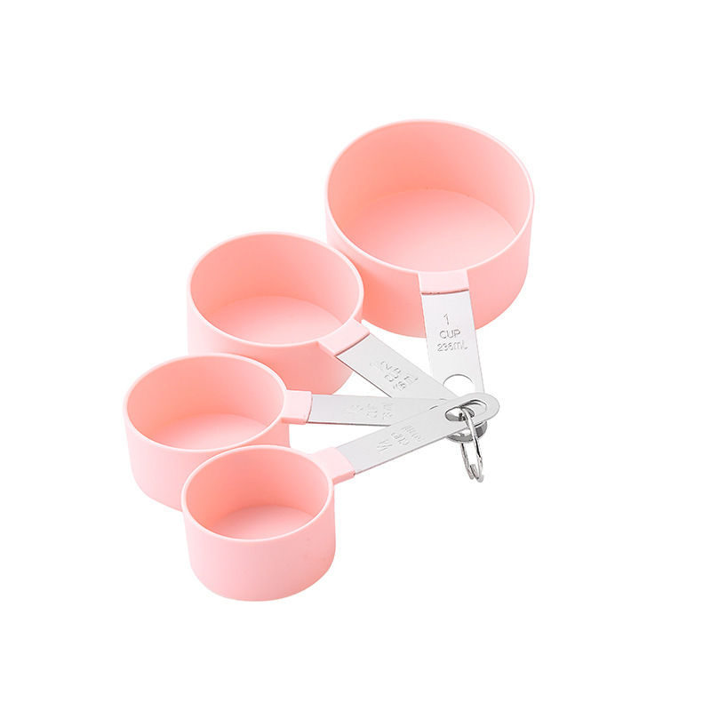 Picture of New stainless steel handle measuring cup 8 piece set plastic measuring spoon measuring spoon Baking set kitchen gadget measuring spoon