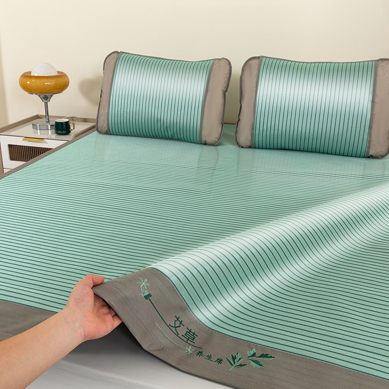 Picture of Class a Carbon Light Ice Silk Mat Student Dormitory Soft Mat Ice Rattan Mat Three-Piece Set Wholesale Antibacterial and Anti-Mite