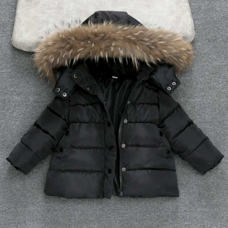 Picture of Children's Foreign Trade Thickened Cotton-padded Clothes Children's Winter Wear Down Cotton Wool Collar Cotton-padded Coat Cross-border Warm Baby's Coat Children's Wear