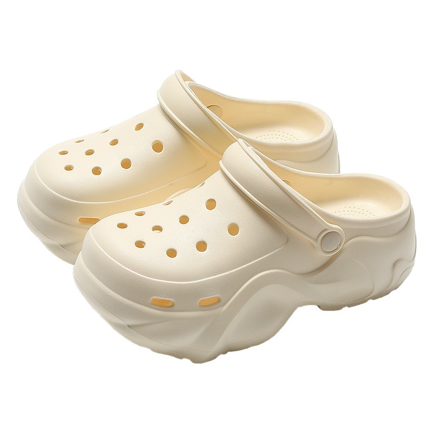 Croc Shoes Women's Outer Wear Eva Slippers Summer Toe-Toe Laces and Girls' Beach Shoes Outdoor Sandals Wholesale