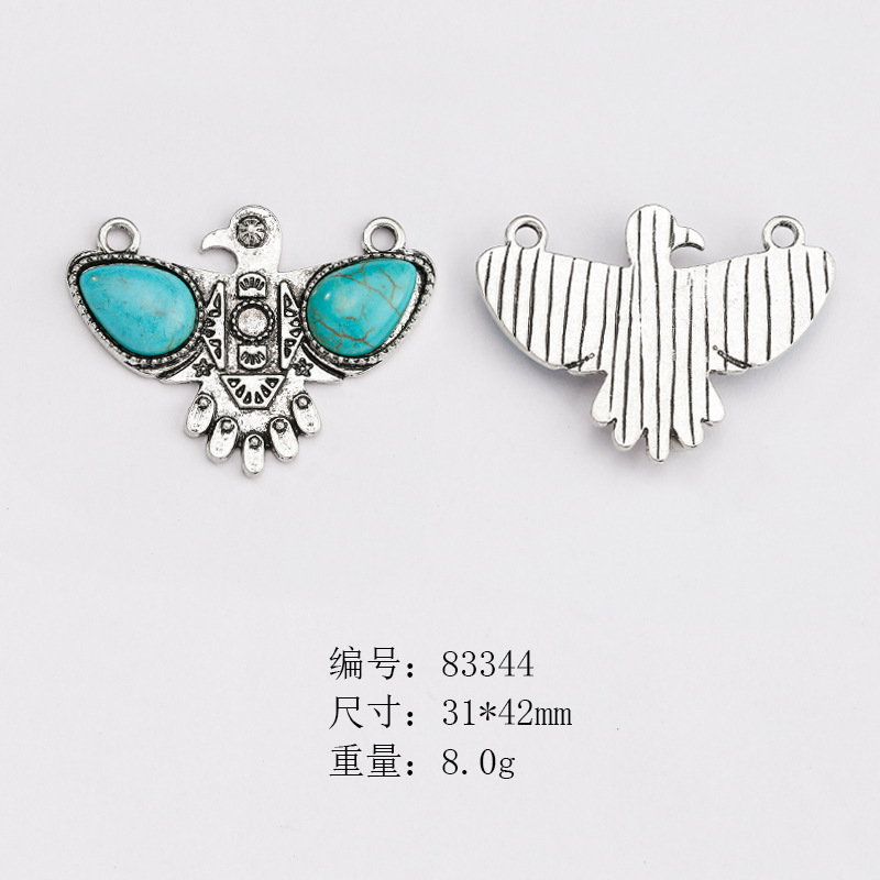 Picture of Cross-border Hot Selling European and American Style Vintage Native American Neajo Pine Stone Jewelry Accessories Imitation diy Pendant