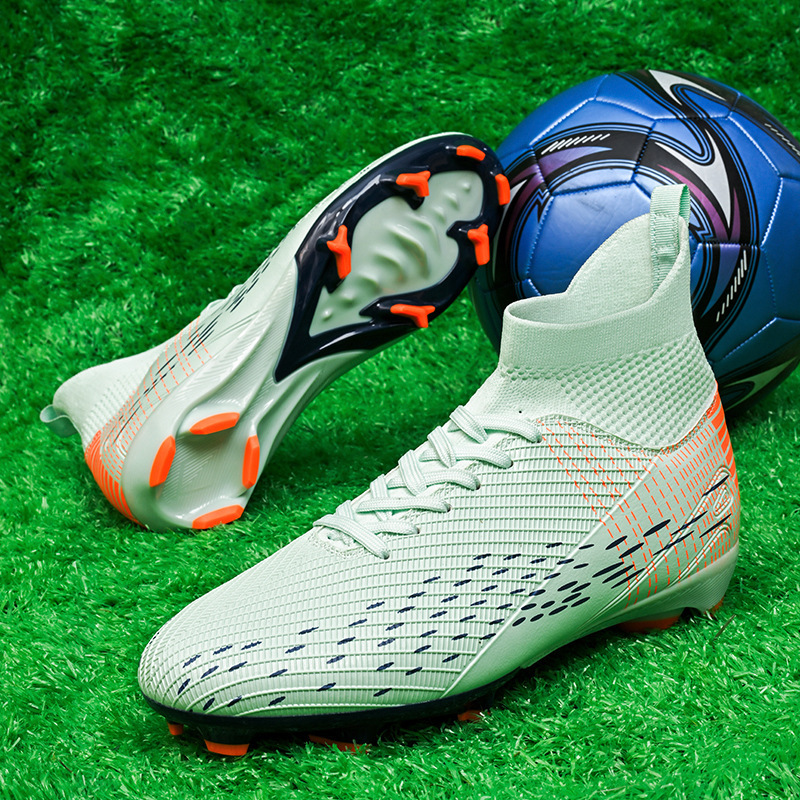 Cristiano Ronaldo High-Top Assassin 2025 Spring New Football Shoes with Broken Nails for Children Boys Girls Adult Game Training Shoes