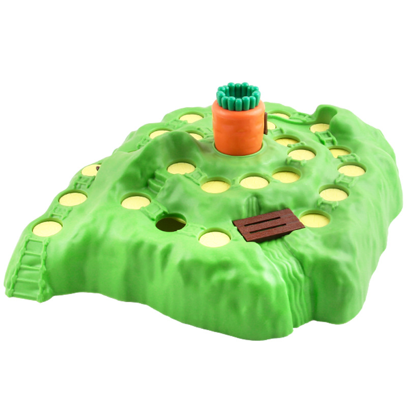 Picture of Board Game Checkers Toy Kids Adventure Trap Defend Turnip Rabbit Cross Country Fun Game Chess