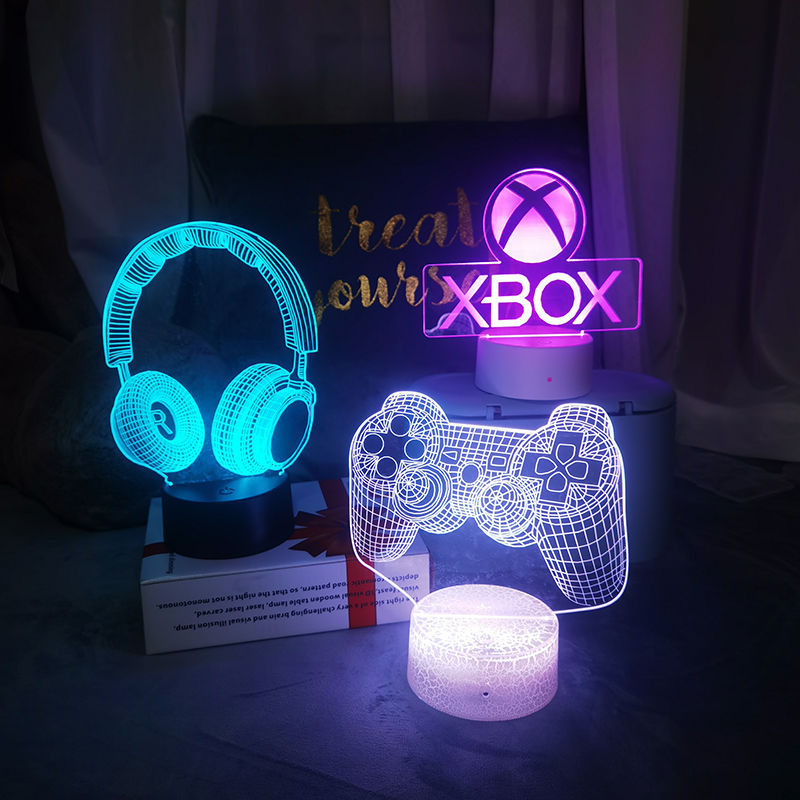 E-sports decorative light XBOX game 3d night light atmosphere light Sony PS5 peripheral decoration game case decoration