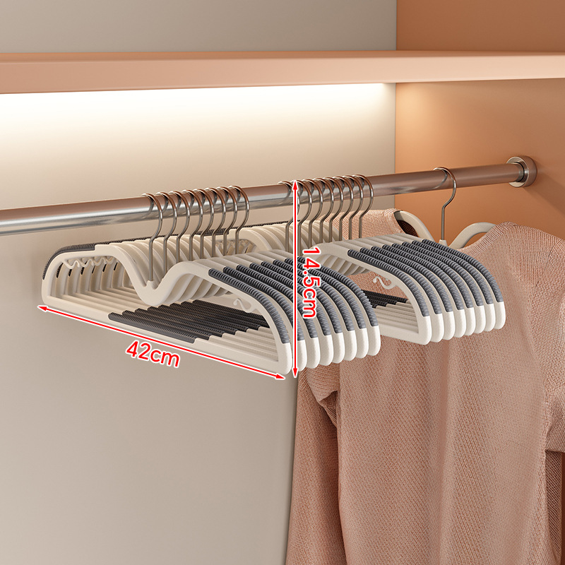 Picture of Household Clothes Hanger, Non-Marking, Non-Slip Clothes Hanger, Anti-Shoulder Corner Clothes Hanger, Double-Position Clothes Hanger, Wet and Dry Clothes Support