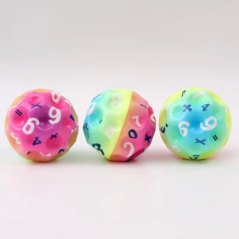 Picture of 70mm Elastic Ball Toy Pinball Outdoor Sports High Elastic Decompression Vent Moon Stone Ball Bouncing Ball Boys and Girls