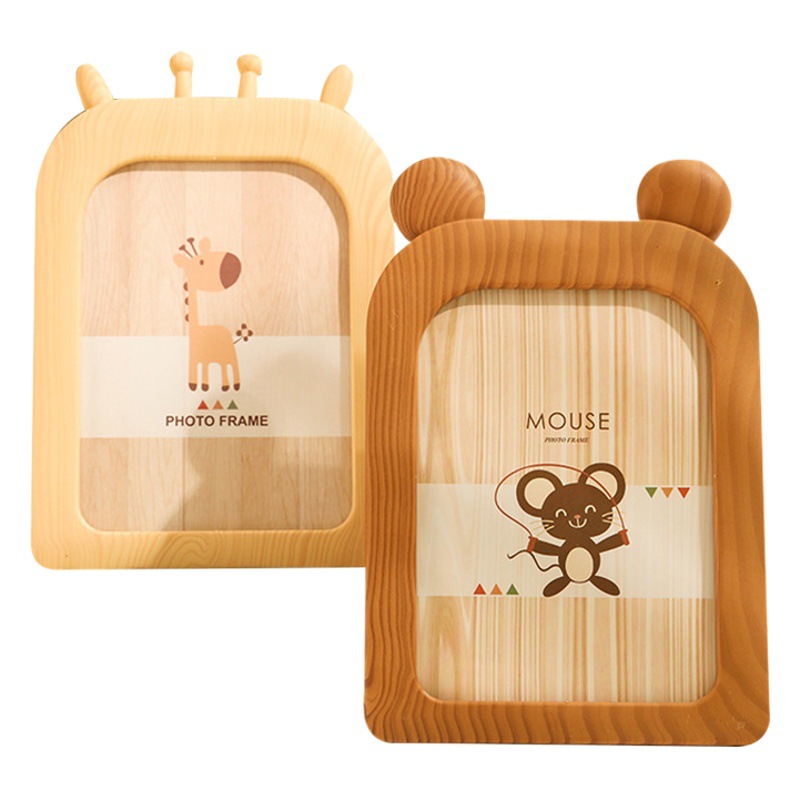 Factory wholesale creative 7-inch Nordic ins style photo frame decoration children's cartoon desktop decoration wall-mounted photo frame