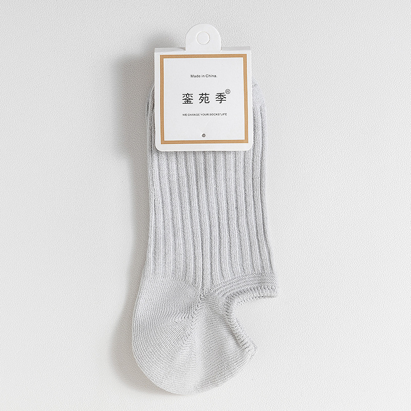 Picture of Double-Needle Socks 7A Antibacterial and Deodorant Boat Socks for Women Spring and Summer Cotton Socks Silicone Non-Slip Shallow Mouth Invisible Women's Cotton Socks