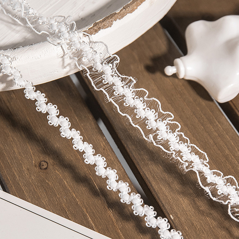 2cm Wide White Nylon Crown Teeth Elastic Band Clothing Underwear Toy Jewelry Decoration Accessories