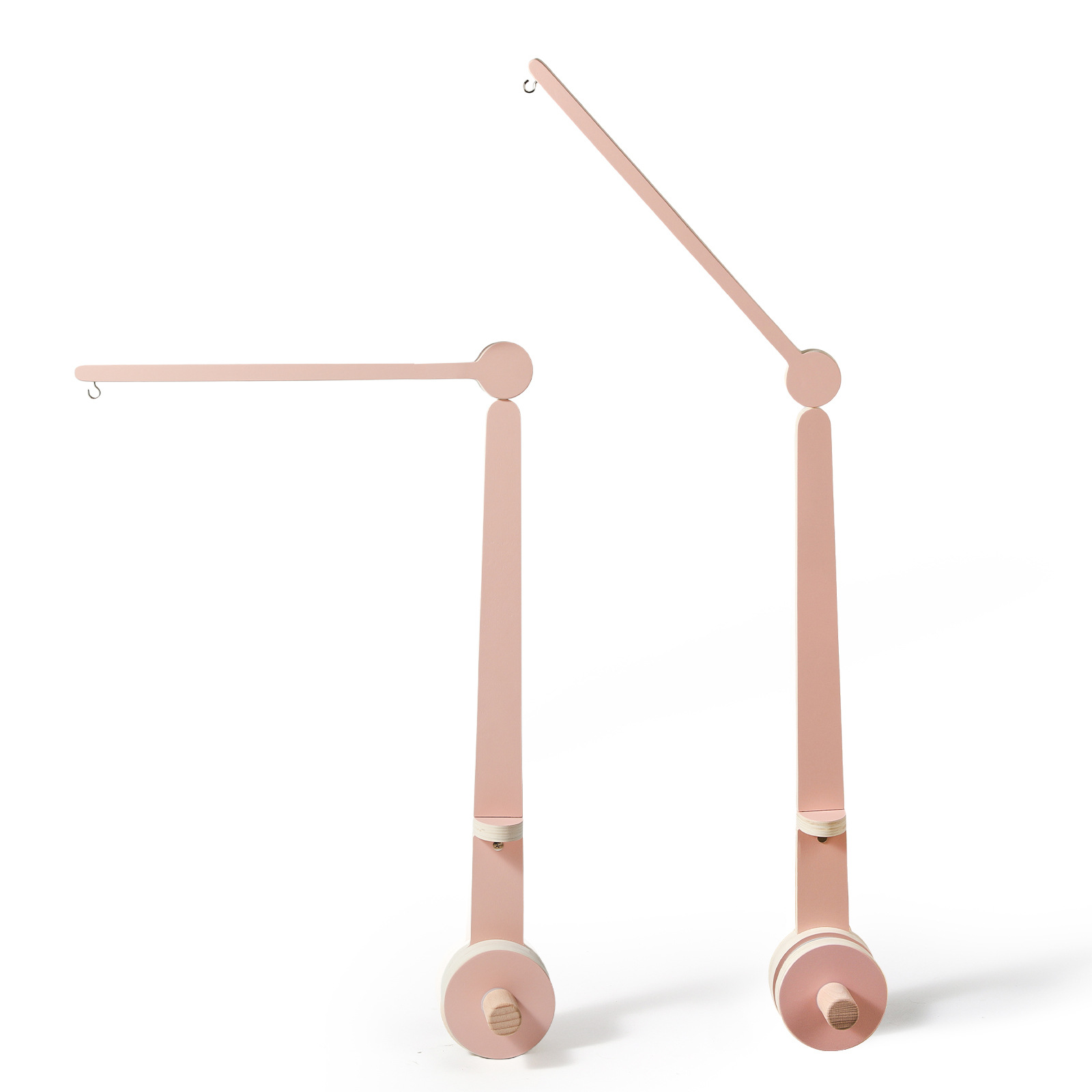 Picture of Amazon Wooden Baby Bed Bell Bracket Rotatable Baby Comforting Bracket Floor Hanging Wooden Bed Bell Toy