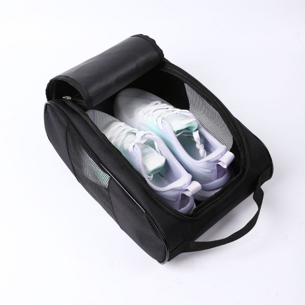 Odorless Fabric Golf Shoe Bag, Sports Shoe Bag, Breathable Mesh Travel Luggage Storage Bag