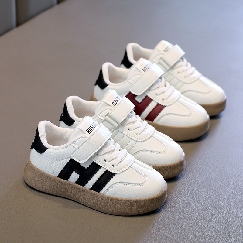 Children's sneaker 2025 Korean Spring and Autumn New Arrival Little Girl's Fashionable White Shoes Soft Bottom Boys' Low-top Board Shoes Trendy