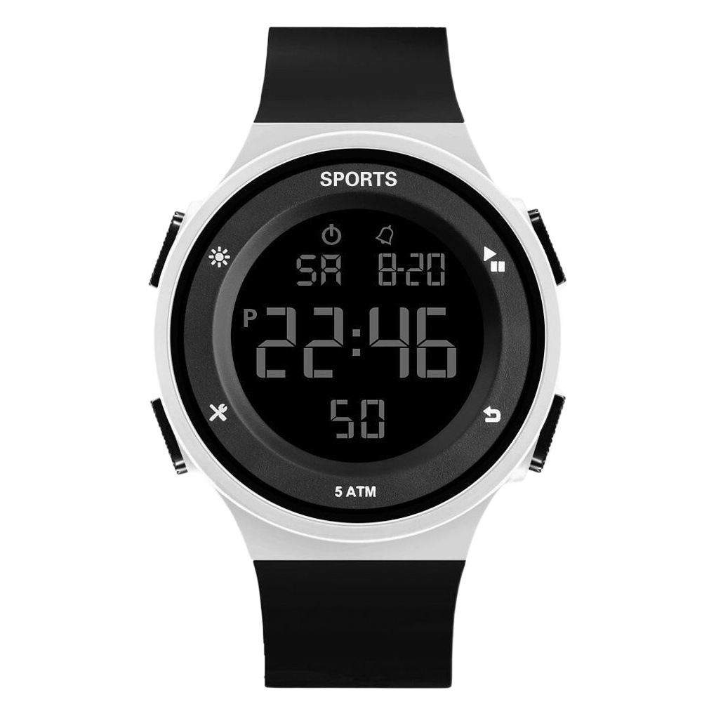 Electronic Watch Men's High School Junior High School Students Simple Trendy Boys and Girls Swimming Waterproof Luminous Sports Multifunctional Alarm Clock