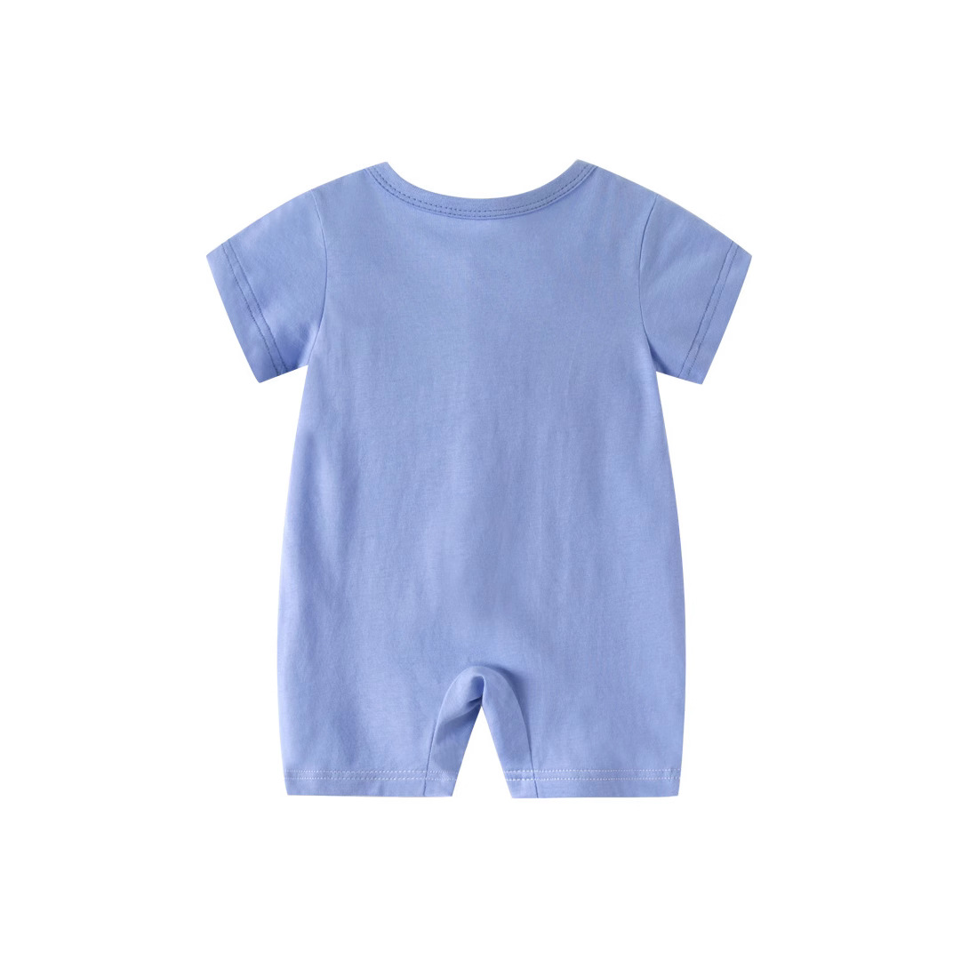 Picture of 2025 New Internet Celebrant Explosions Summer Short-sleeved Baby jumpsuit Cotton Baby Climbing Wear Cartoon Ha-ha Thin