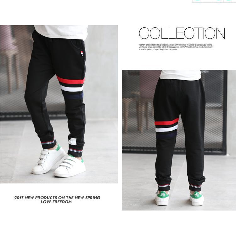 Picture of Boys' Sports Pants Spring and Autumn 2021 Large Children's Loose School Uniform Children's Pants Korean Style Trousers Handsome Sweatpants Trendy