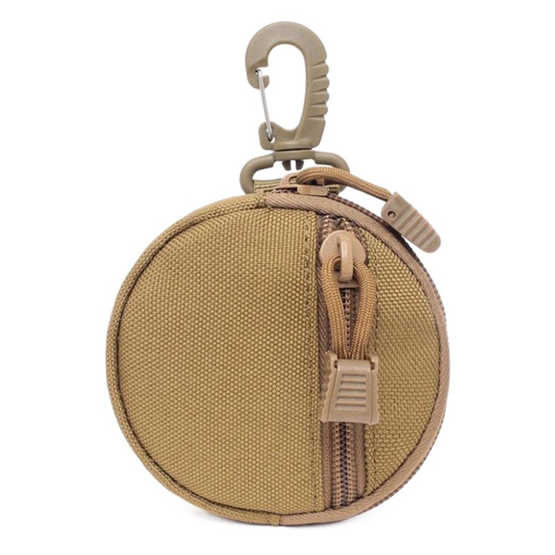 Tactical Key Bag Outdoor Triangle Buckle Round Parts Bag Earphone Bag U Disk U Shield Portable Headphone Protection Bag