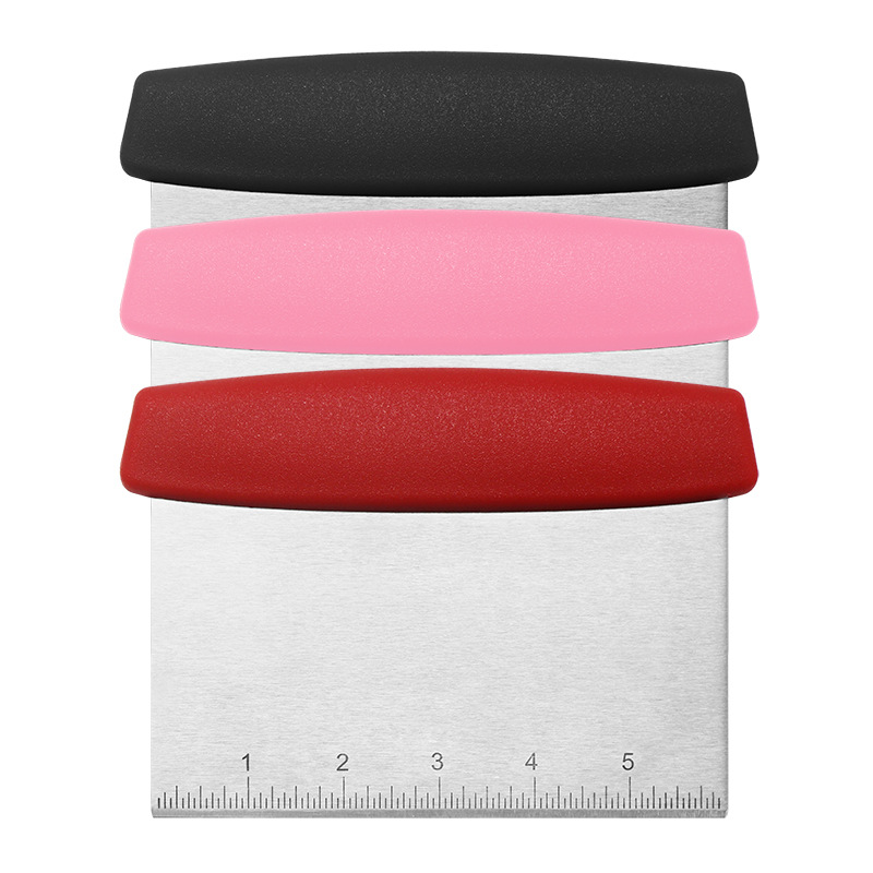 Picture of Spot with scale cutting scraper semicircular household flour cutting kitchen scraper stainless steel cake spatula