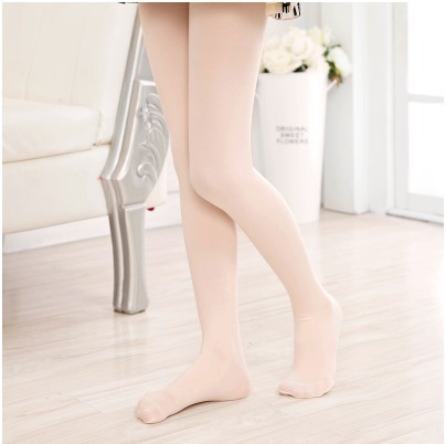 Picture of Dance socks wholesale spring and summer thin high elastic children's bottoming pants ballet white velvet 80d pantyhose