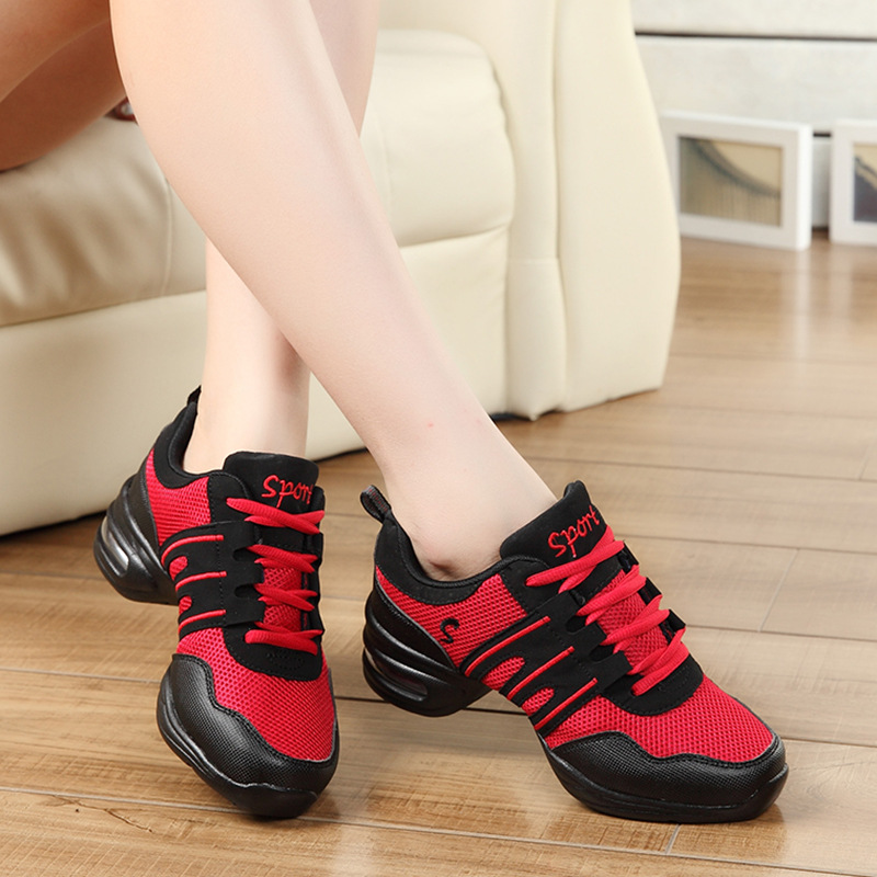 2024 Spring and Autumn New Square Dance Shoes Women Adult Soft Bottom Sunderman Jazz Breathable Dance Shoes Women Dancing Shoes