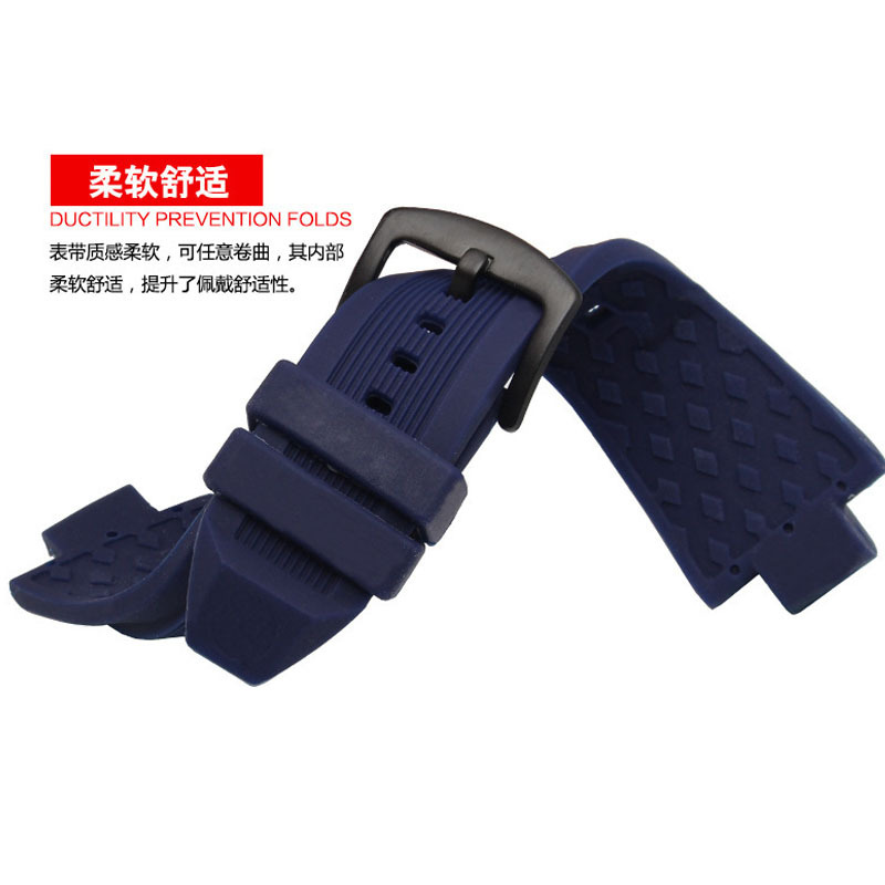 Picture of Suitable for Mike Cals Mk Watch Strap Rubber Strap Men's Convex Watch Strap Watch Chain Racing Watch Accessories