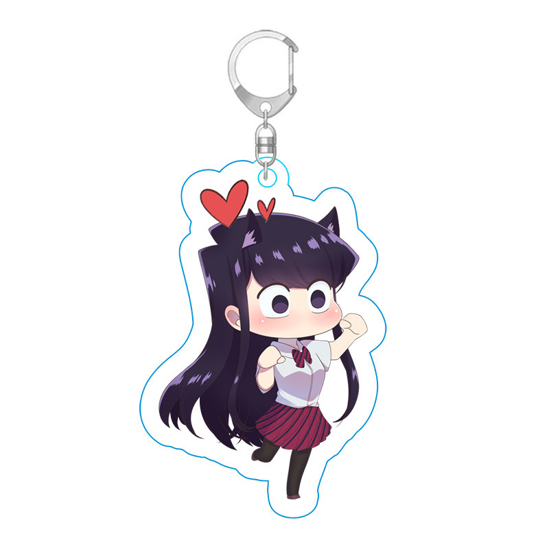 Picture of Ancient students have communication disorders animation surrounding only wild people key chain acrylic key chain hanging