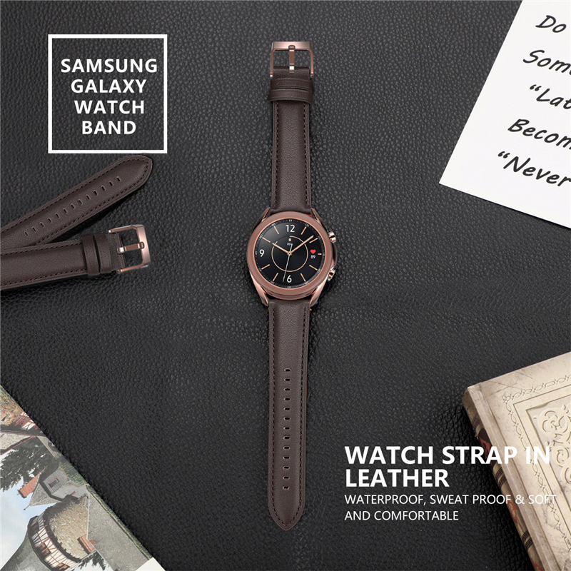 Picture of For Samsung GalaxyWatch 3 Huami GTRS Huawei GT2e Watch 20/22mm Original Leather Strap