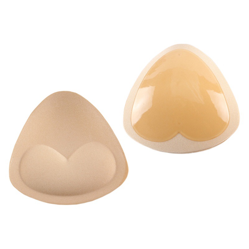 Picture of Triangle Silicone Chest Patch Women's Push-up Self-adhesive Chest Pad Invisible Thickened Sponge Pad Swimwear Bikini Underwear Insert