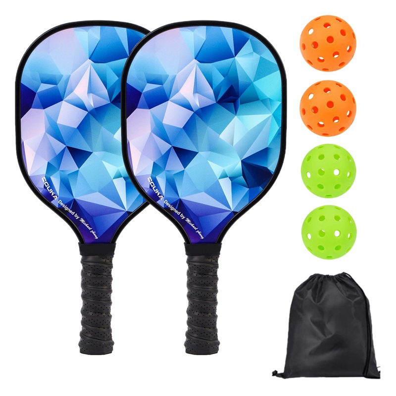 Peak racket wooden board outdoor sports beginner kindergarten children Poplar leather racket Pickleball