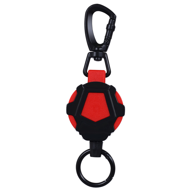 Picture of Autumn Rain Easy Pull Telescopic Buckle Wire Rope High Rebound Telescopic Keychain Hanging Ring Anti-lost Anti-theft Buckle Metal Quick Loading Ring