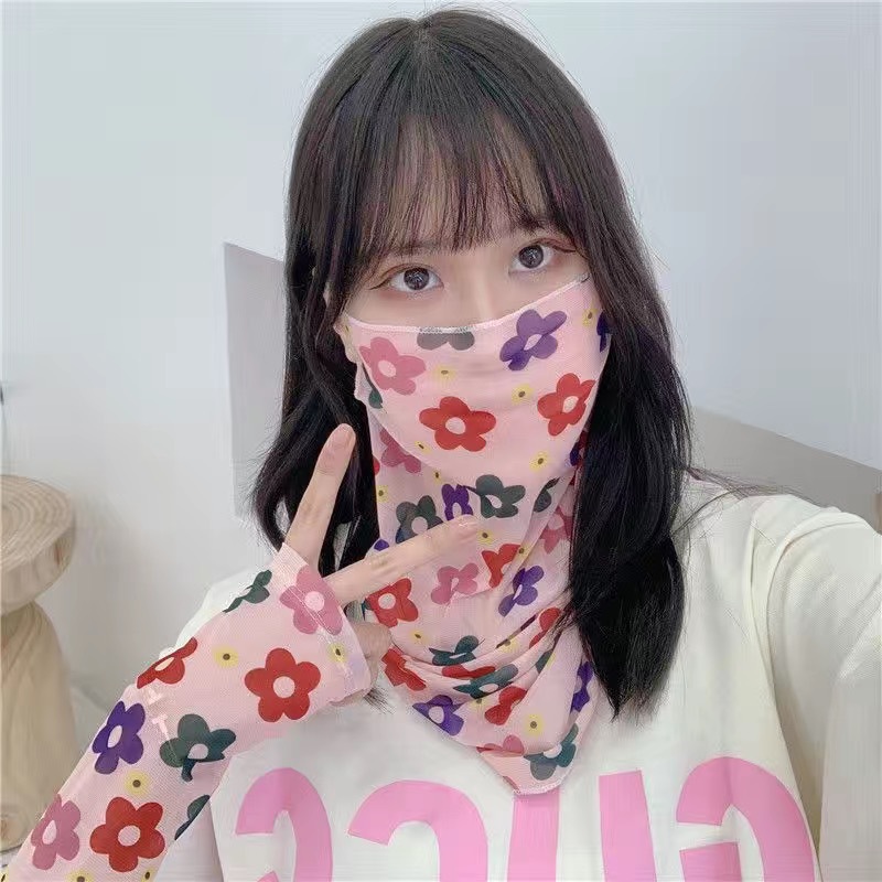 Ice Sleeve Women's Sunscreen Sleeve Internet Popular Same Style Summer Cute Hyon Style Instagram Mesh Outdoor Student UV Protection