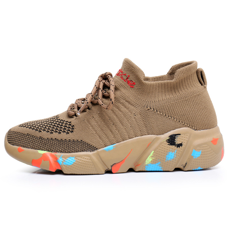Picture of Cross-border sneaker shoes for men and women spring and autumn breathable fly woven elastic socks shoes knitted soft bottom socks running shoes