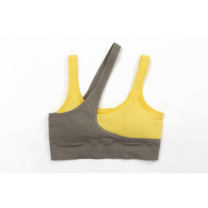 Picture of Cross-border Seamless Personalized Contrast Color High Elastic Yoga Underwear Beautiful Back Sports Vest Running Fitness Shockproof Bra for Women