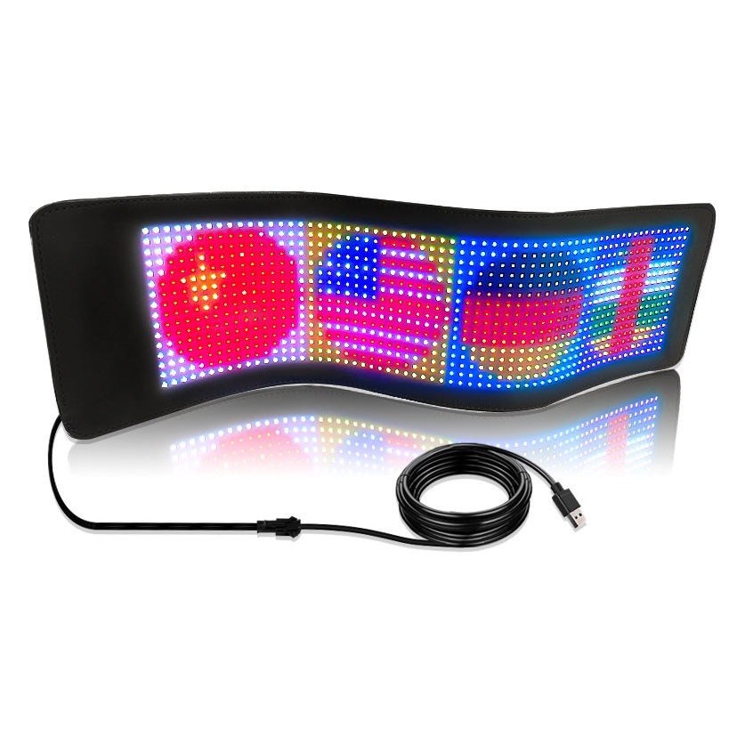 Source manufacturers led car flexible screen wireless transmission car flexible display car rear window LED flexible screen