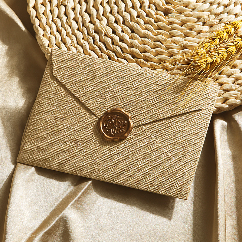 Picture of Letterhead Envelope Set Thickened linen Envelope Handwritten Love Letters for Male Girlfriend to Confess Birthday Greeting Card Exquisite Letterhead