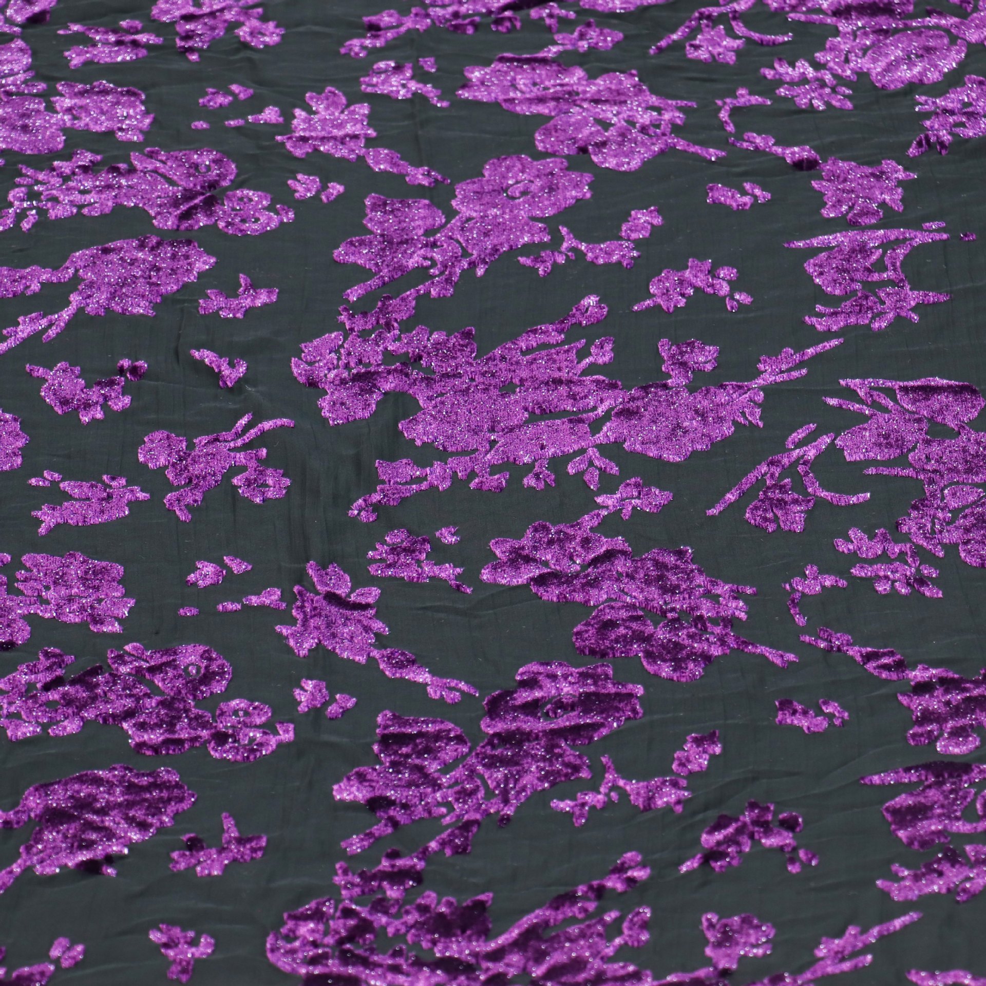 Picture of Factory Wholesale Woven Brocade Viscose Velvet Brocade Polyester Semi-Bright Silk Burnt Flower Velvet Fabric Nightgown Cheongsam Skirt Fabric