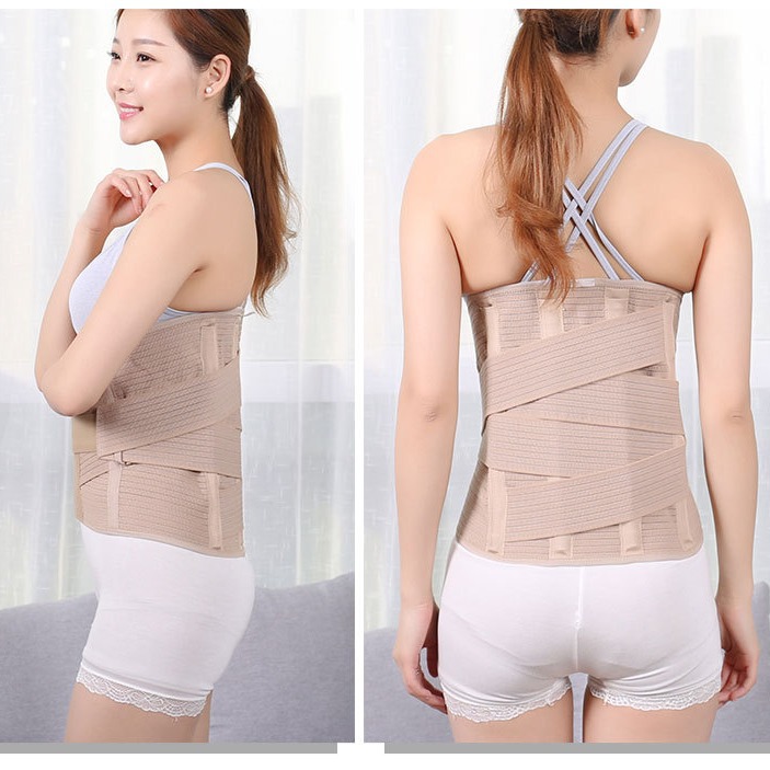 Picture of Wholesale widened waist protection lumbar intervertebral disc fixed protection belt full elastic breathable support plastic abdominal waist circumference