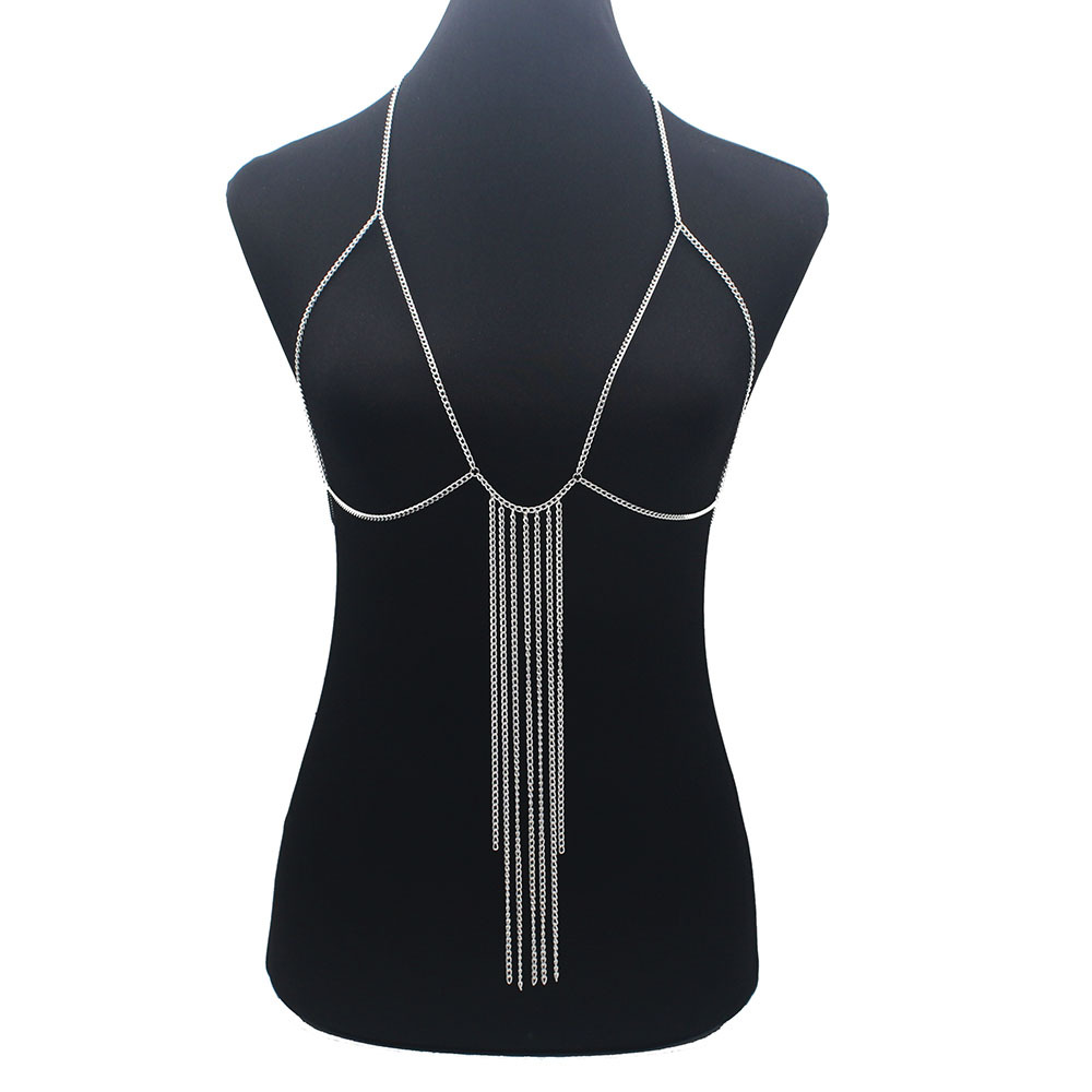 Cross-border Jewelry European and American Simple Tassel Body Chain Women's Personalized Street Photography Disco Dance Costume Performance Body