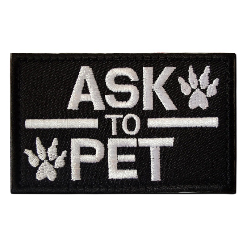 in stock Embroidered Velcro Badge Service Dog Service Dog Pet Dog Badge Working Dog K9 Vest Badge