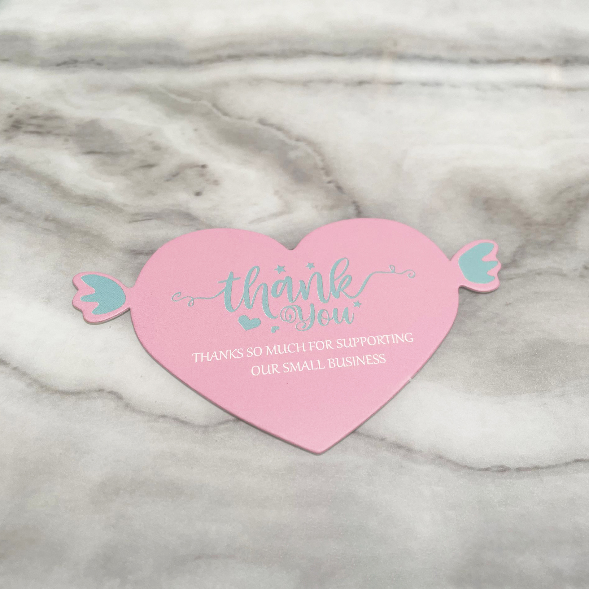 Amazon Export Whole Package Wholesale Square Souvenir Heart-Shaped Souvenir Gift Thank You Card