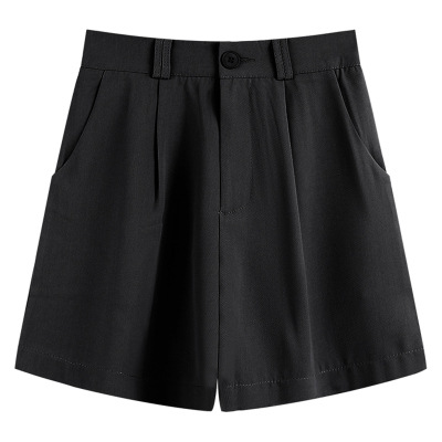 Picture of 2023 New Suit Shorts Women's Summer Thin Small High Waist Fashion Loose Slim Casual Wide Leg Pants
