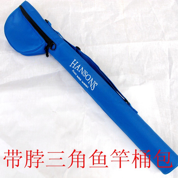Cross-border 0.76-meter fly fishing bag barrel bag triangle with neck fishing rod tube road Asian rod tube rod fishing bag barrel fishing gear bag