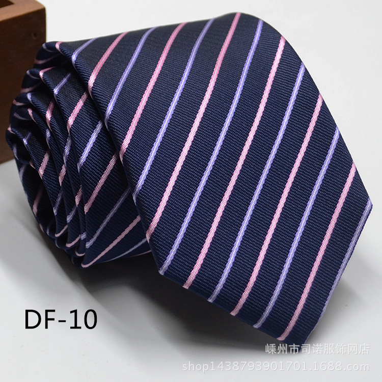 Picture of Tie business formal men's tie polyester yarn Arrow 8cm business tie